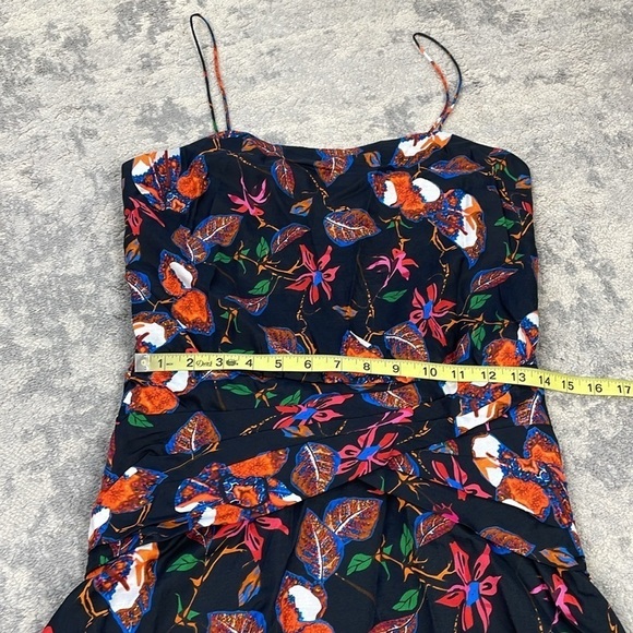 NWT Derek Lam 10 Crosby Floral Camisole Flounce Hem Mini Dress Sz 2 - Picture 9 of 14